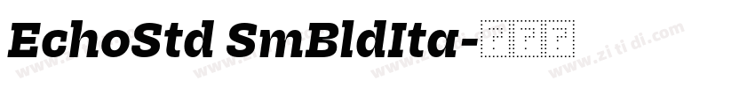 EchoStd SmBldIta字体转换